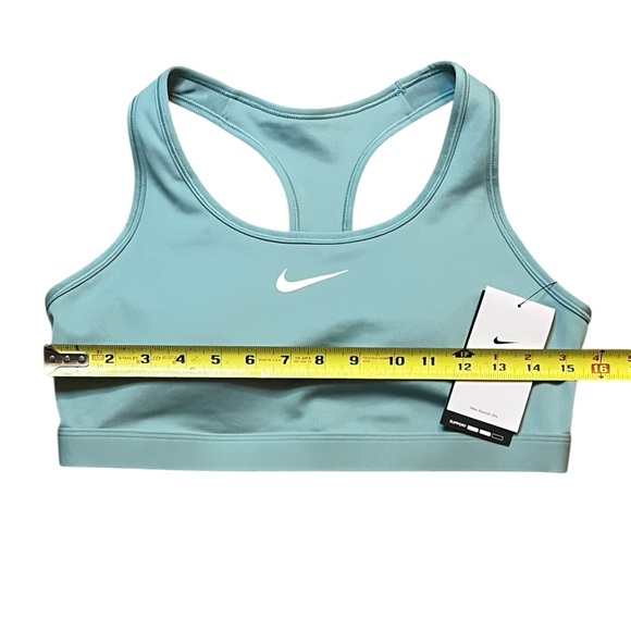 Nike Swoosh Women’s Large Medium Support Padded Racerback Sports Bra In Cannon - Picture 3 of 8